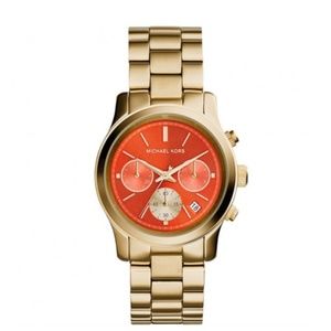 Michael Kors gold and orange watch MK 6162